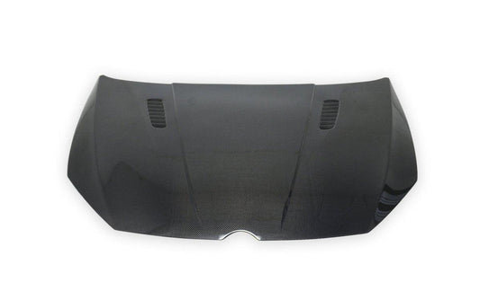 Volkswagen Golf R GTI Base MK7 MK7.5 2015-2021 with Aftermarket Parts - V1 Style Hood Bonnet Carbon Fiber / FRP from CMST Tuning