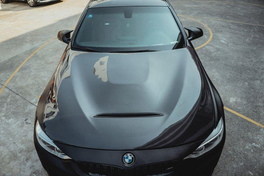 BMW M3/M3C F80 F81 2014-2018 & M4/M4C F82 F83 2014-2020 with Aftermarket Parts - GTS Carbon Fiber & FRP Hood Bonnet from CMST Tuning