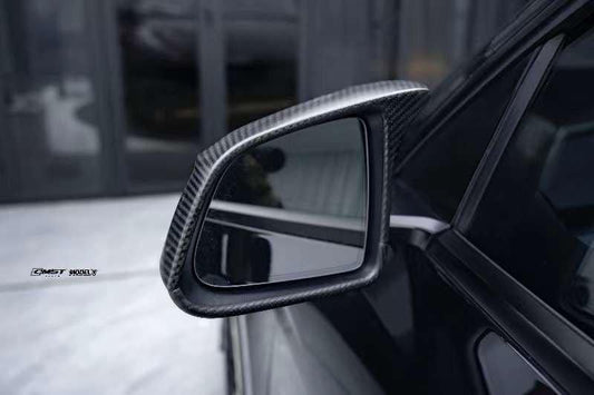 Tesla Model Y Performance AWD Long Range RWD Standard 2020-ON with Aftermarket Parts - Mirror Cover Pre-preg Carbon Fiber from CMST Tuning