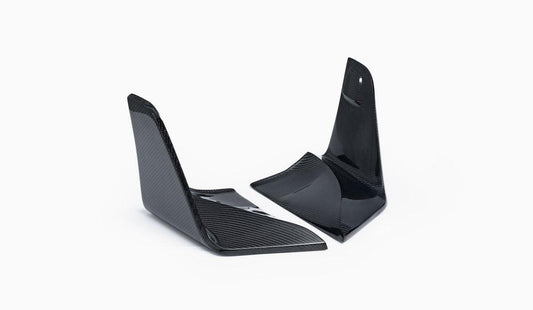 Tesla Model 3 Highland / Performance 2024-ON with Aftermarket Parts - V1 Style Rear Diffuser & Canards Carbon Fiber from CMST Tuning