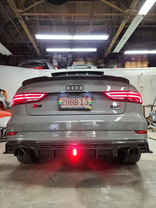 Audi RS3 S3 A3 8V/8V.5 2014 2015 2016 2017 2018 2019 2020 with Aftermarket Parts - Rear Wing Carbon Fiber from CMST Tuning