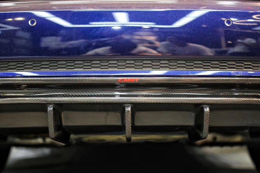 Audi S4 A4 S-line (with s-line bumper,does not fit base model) B9 2017 2018 2019 with Aftermarket Parts - Rear Diffuser Carbon Fiber from CMST Tuning
