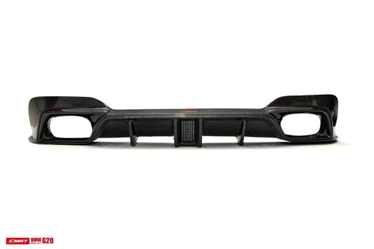 BMW 3 Series 330i M340i G20 G21 Pre-LCI 2020 2021 2022 (fitment for 330i requires M-Sport package bumper) with Aftermarket Parts - Rear Diffuser Carbon Fiber / FRP from CMST Tuning