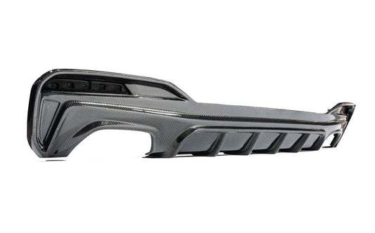 BMW 5 series M550 540 530 (with M-package bumper, does not fit base model) G30 Pre-LCI 2017-2020 with Aftermarket Parts - Carbon Fiber & FRP Rear Diffuser from CMST Tuning