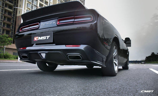 Dodge Challenger Hellcat Redeye T/A Scat Pack 392 SRT R/T SXT SE 2008-2023 with Aftermarket Parts - Carbon Fiber / FRP Rear Diffuser from CMST Tuning