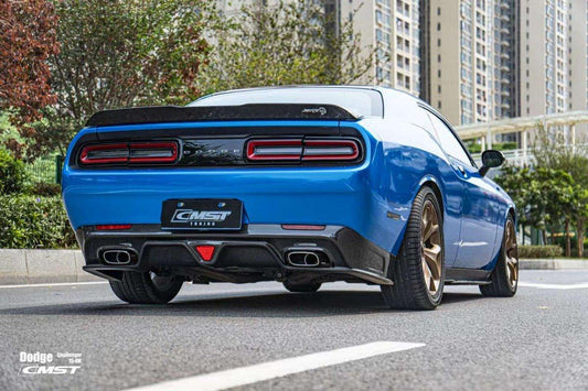 Dodge Challenger Hellcat Redeye T/A Scat Pack 392 SRT R/T SXT SE 2008-2023 with Aftermarket Parts - Carbon Fiber / FRP Rear Diffuser from CMST Tuning