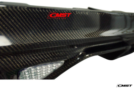 Dodge Challenger Hellcat Redeye T/A Scat Pack 392 SRT R/T SXT SE 2008-2023 with Aftermarket Parts - Carbon Fiber / FRP Rear Diffuser from CMST Tuning
