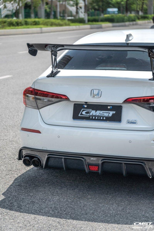 Honda Civic 11th Gen FE1 FE2 FE4 2022-ON with Aftermarket Parts - Side Skirts Carbon Fiber / FRP from CMST Tuning