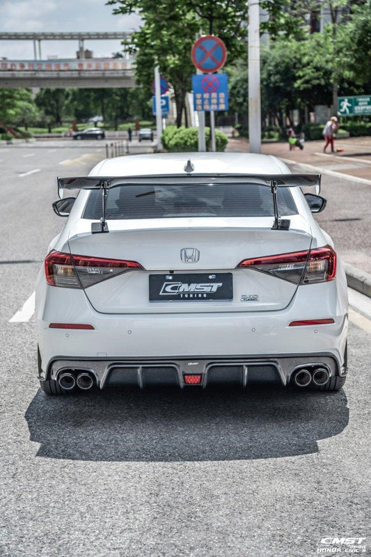 Honda Civic 11th Gen FE1 FE2 FE4 2022-ON with Aftermarket Parts - Side Skirts Carbon Fiber / FRP from CMST Tuning