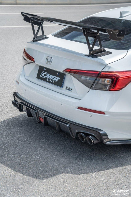 Honda Civic 11th Gen FE1 FE2 FE4 2022-ON with Aftermarket Parts - Side Skirts Carbon Fiber / FRP from CMST Tuning