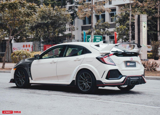 Honda Civic Type-R FK8 2017-2021 with Aftermarket Parts - Rear Diffuser Carbon Fiber / FRP from CMST Tuning