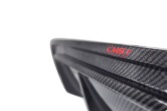 Infiniti Q50 Red Sport 400 Luxe Sensory Signature Premium Pure 2014-ON with Aftermarket Parts - Rear Diffuser Carbon Fiber from CMST Tuning