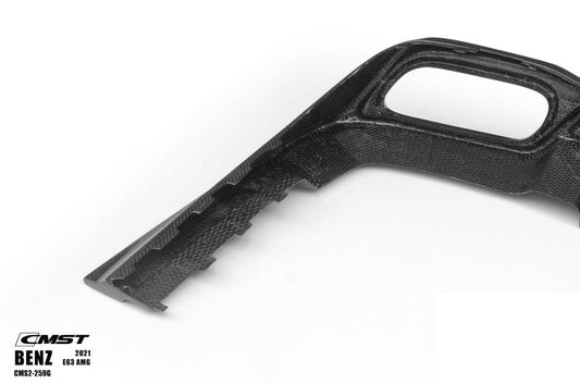Mercedes Benz E-Class E63S E63 E53 E43 AMG E550 E450 E400 E350 E300 W213 2017-2023 with Aftermarket Parts - Carbon Fiber FRP Rear Diffuser from CMST Tuning