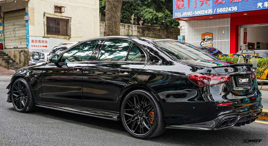 Mercedes Benz E-Class E63S E63 E53 E43 AMG E550 E450 E400 E350 E300 W213 2017-2023 with Aftermarket Parts - Carbon Fiber FRP Rear Diffuser from CMST Tuning