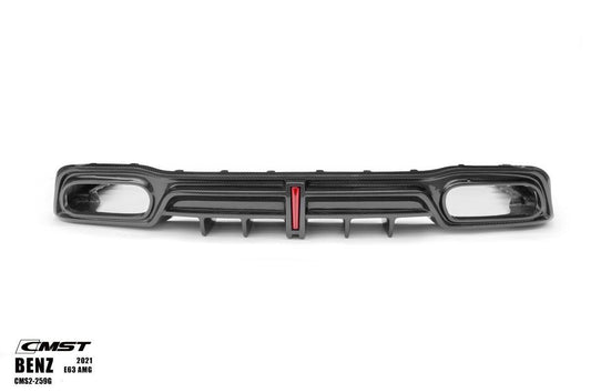 Mercedes Benz E-Class E63S E63 E53 E43 AMG E550 E450 E400 E350 E300 W213 2017-2023 with Aftermarket Parts - Carbon Fiber FRP Rear Diffuser from CMST Tuning