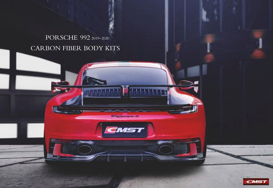 Porsche 992 992.1 Carerra Base/S/T/4/4S/Targa 4/Targa 4S/GTS 2020-2024 (Sport Design Aerokit Package only)with Aftermarket Parts - Carbon Fiber Rear Diffuser from CMST Tuning