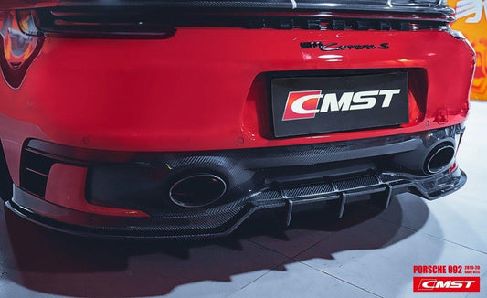 Porsche 992 992.1 Carerra Base/S/T/4/4S/Targa 4/Targa 4S/GTS 2020-2024 (Sport Design Aerokit Package only)with Aftermarket Parts - Carbon Fiber Rear Diffuser from CMST Tuning