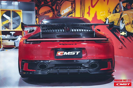Porsche 992 992.1 Carerra Base/S/T/4/4S/Targa 4/Targa 4S/GTS 2020-2024 (Sport Design Aerokit Package only)with Aftermarket Parts - Carbon Fiber Rear Diffuser from CMST Tuning
