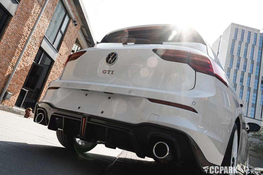 Volkswagen Golf GTI MK8 2022-ON with Aftermarket Parts - Pre-preg Carbon Fiber/FRP Rear Diffuser from CMST Tuning