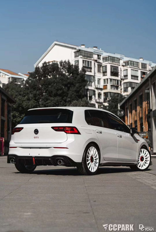 Volkswagen Golf GTI MK8 2022-ON with Aftermarket Parts - Pre-preg Carbon Fiber/FRP Rear Diffuser from CMST Tuning