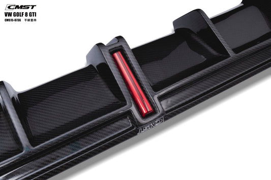 Volkswagen Golf GTI MK8 2022-ON with Aftermarket Parts - Pre-preg Carbon Fiber/FRP Rear Diffuser from CMST Tuning