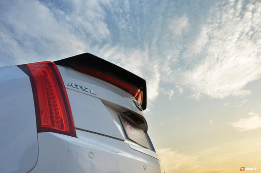 Cadillac ATS 2013-2019 ATS-V 2013-2019 with Aftermarket Parts - Rear Duck Bill Tail Spoiler Carbon Fiber / FRP from CMST Tuning