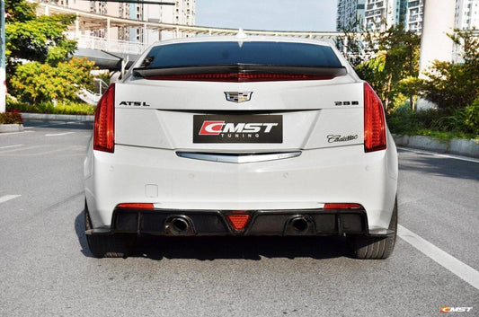 Cadillac ATS 2013-2019 ATS-V 2013-2019 with Aftermarket Parts - Rear Duck Bill Tail Spoiler Carbon Fiber / FRP from CMST Tuning