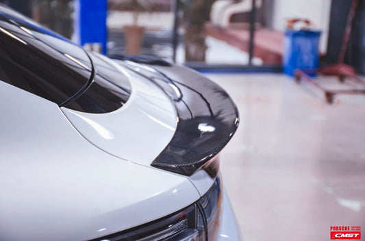 Cayenne 9Y3 9Y3.1 Base/S/GTS/Turbo/Turbo S/Turbo GT 2019-2023 & Cayenne 9Y3 9Y3.2 Base/S/GTS/Turbo/Turbo S/Turbo GT 2024-ON with Aftermarket Parts - Vacuumed Carbon & FRP Rear Spoiler from CMST Tuning