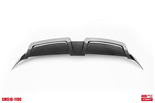Audi RS3 S3 A3 8Y 2021-ON with Aftermarket Parts - Rear Spoiler Carbon Fiber from CMST Tuning