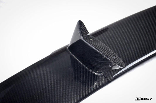 Ford Mustang GT 5.0 Mach1 Bullitt V6 3.6 Ecoboost 2.3 S550.1 S550.2 2015-2023 with Aftermarket Parts - V2 Style Rear Wing Carbon Fiber / FRP from CMST Tuning
