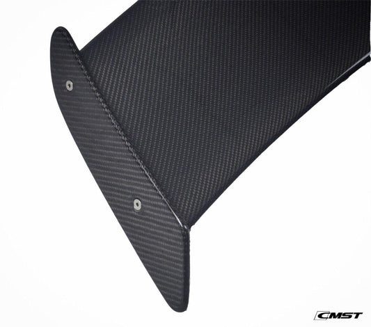 Ford Mustang GT 5.0 Mach1 Bullitt V6 3.6 Ecoboost 2.3 S550.1 S550.2 2015-2023 with Aftermarket Parts - V2 Style Rear Wing Carbon Fiber / FRP from CMST Tuning