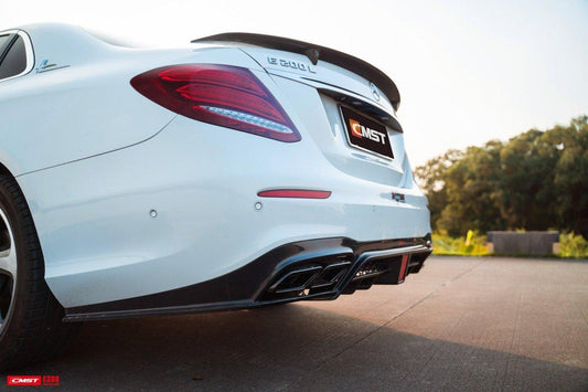 Mercedes Benz E-Class E63S E63 E53 E43 AMG E550 E450 E400 E350 E300 W213 2017-2023 with Aftermarket Parts - Rear Spoiler Carbon Fiber/FRP from CMST Tuning