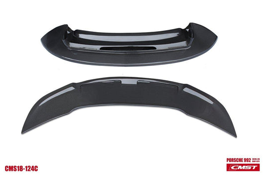 Porsche 911 992 992.1 Carerra Base/S/T/4/4S/Targa 4/Targa 4S/GTS 2020-2024 with Aftermarket Parts - V2 Style Carbon Fiber & FRP Rear Spoiler from CMST Tuning