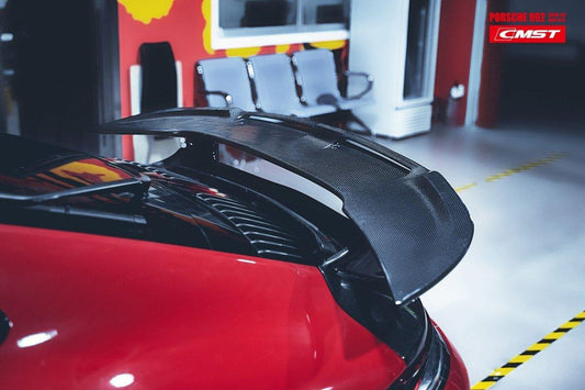 Porsche 911 992 992.1 Carerra Base/S/T/4/4S/Targa 4/Targa 4S/GTS 2020-2024 with Aftermarket Parts - V2 Style Carbon Fiber & FRP Rear Spoiler from CMST Tuning