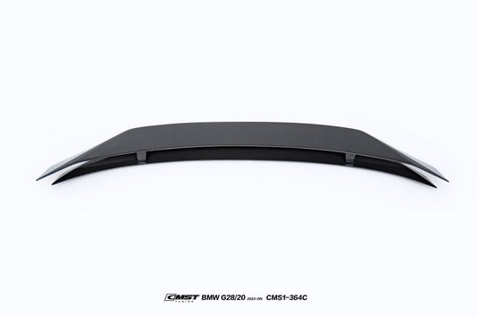 BMW 3 Series 330i M340i G20 G28 Pre-LCI 2020-2022 & 3 Series 330i M340i G20 G28 LCI 2023-ON & M3 G80 2021-ON with Aftermarket Parts - Pre-preg Carbon & FRP Rear Spoiler from CMST Tuning