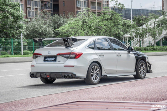 Honda Civic 11th Gen FE1 FE2 FE4 2022-ON with Aftermarket Parts - Rear Spoiler Wing Carbon Fiber / FRP from CMST Tuning