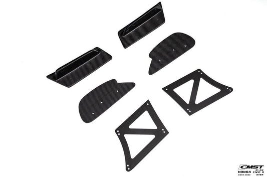 Honda Civic 11th Gen FE1 FE2 FE4 2022-ON with Aftermarket Parts - Rear Spoiler Wing Carbon Fiber / FRP from CMST Tuning