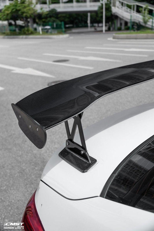 Honda Civic 11th Gen FE1 FE2 FE4 2022-ON with Aftermarket Parts - Rear Spoiler Wing Carbon Fiber / FRP from CMST Tuning
