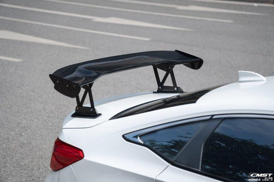 Honda Civic 11th Gen FE1 FE2 FE4 2022-ON with Aftermarket Parts - Rear Spoiler Wing Carbon Fiber / FRP from CMST Tuning