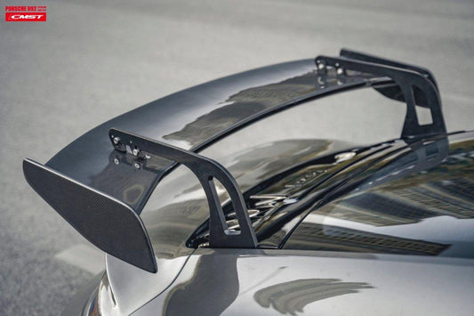 Porsche 911 992 992.1 Carerra Base/S/T/4/4S/Targa 4/Targa 4S/GTS 2020-2024 with Aftermarket Parts - V2 & GT3 Style Carbon Fiber & FRP Rear Spoiler Wing from CMST Tuning
