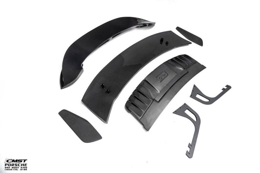 Porsche 911 992 992.1 Carerra Base/S/T/4/4S/Targa 4/Targa 4S/GTS 2020-2024 with Aftermarket Parts - V2 & GT3 Style Carbon Fiber & FRP Rear Spoiler Wing from CMST Tuning