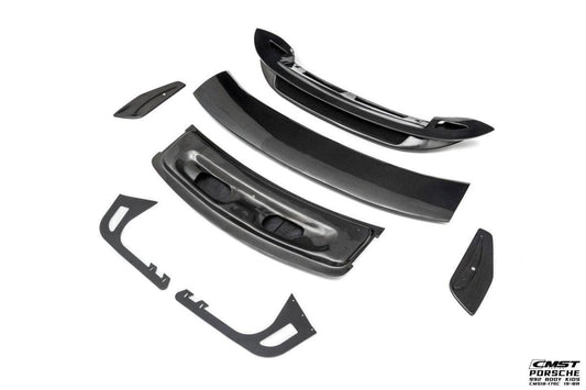 Porsche 911 992 992.1 Carerra Base/S/T/4/4S/Targa 4/Targa 4S/GTS 2020-2024 with Aftermarket Parts - V2 & GT3 Style Carbon Fiber & FRP Rear Spoiler Wing from CMST Tuning