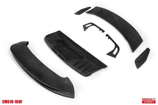 Porsche 911 992 992.1 Carerra Base/S/T/4/4S/Targa 4/Targa 4S/GTS 2020-2024 with Aftermarket Parts - V2 & GT3 Style Carbon Fiber & FRP Rear Spoiler Wing from CMST Tuning