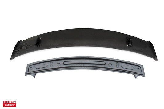 Mercedes Benz AMG GT Base GTS GTC C190 2016-2021 (suitable for hardtop coupe with active aero spoiler, fix wing versions require OEM part 190 790 03 88) with Aftermarket Parts - V1 Style Carbon Fiber & FRP Rear Spoiler Wing from CMST Tuning