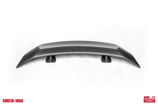 Audi RS3 S3 A3 8V/8V.5 2014 2015 2016 2017 2018 2019 2020 with Aftermarket Parts - V3 Style Rear Spoiler Wing Carbon Fiber from CMST Tuning