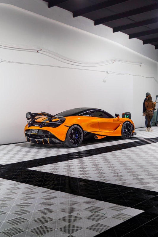 McLaren 720s 2018-2023 with Aftermarket Parts - 765lt Conversion Style Rear Spoiler Wing Carbon Fiber / FRP from CMST Tuning