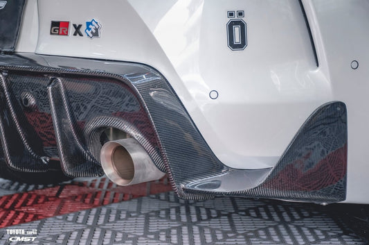 Toyota Supra MK5 A90 A91 3.0 2.0 2020-ON with Aftermarket Parts - Rear Diffuser Carbon Fiber / FRP from CMST Tuning