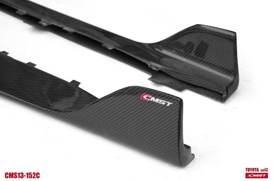 Toyota Supra MK5 A90 A91 3.0 2.0 2020-ON with Aftermarket Parts - Side Skirts Carbon Fiber / FRP from CMST Tuning