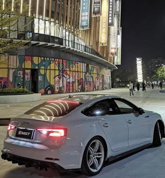 Audi S5 A5 S-line B9 2017 2018 2019 with Aftermarket Parts - Side Skirts Carbon Fiber from CMST Tuning