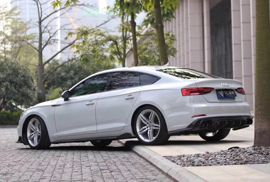 Audi S5 A5 S-line B9 2017 2018 2019 with Aftermarket Parts - Side Skirts Carbon Fiber from CMST Tuning